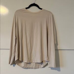Lululemon Long Sleeve Top in Light Beige